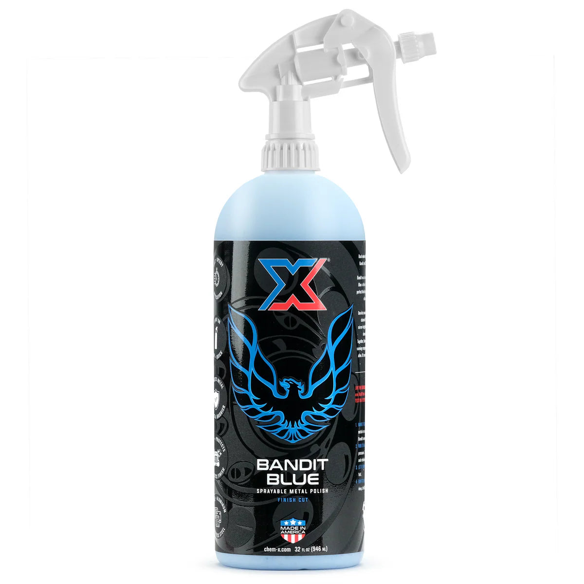 Bandit Blue: Finish Cut Sprayable Metal Polish From Chem-X
