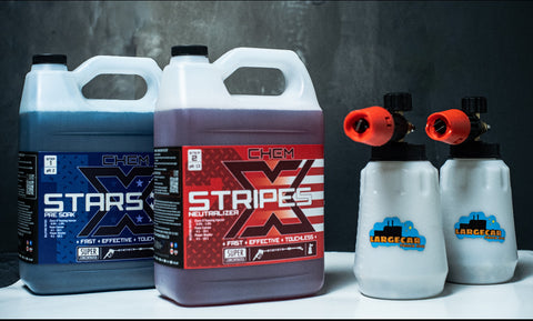 STARS+STRIPES: TOUCHLESS VEHICLE WASH FROM CHEM-X WITH 2 SNO-FOAM CANNONS