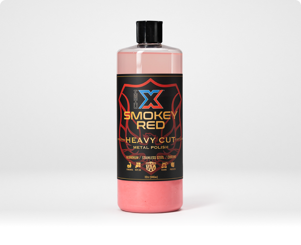Smokey Red: Heavy Cut Metal Polish From Chem-X