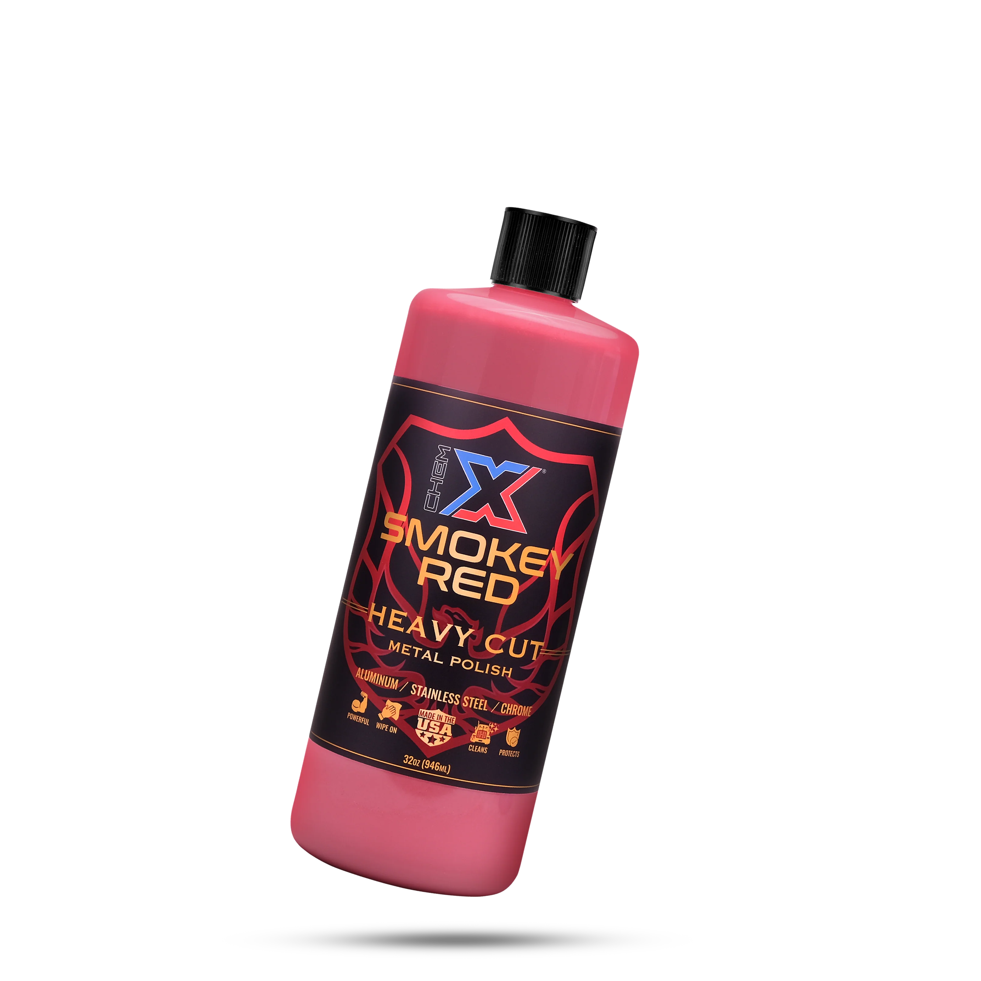 Smokey Red: Heavy Cut Metal Polish From Chem-X
