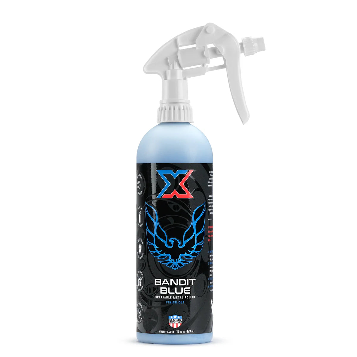 Bandit Blue: Finish Cut Sprayable Metal Polish From Chem-X