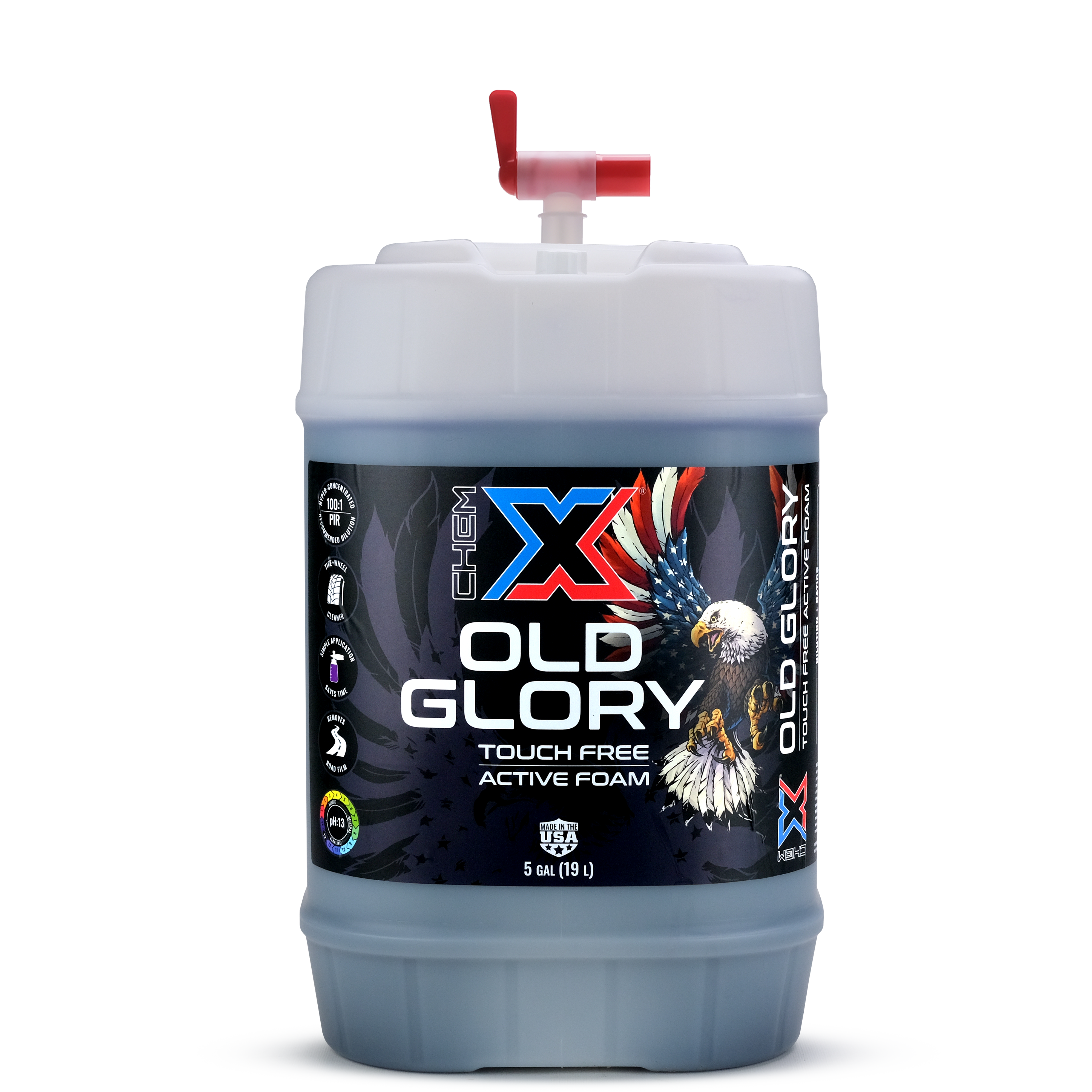 Old Glory: Touch Free Active Foam Vehicle Wash from Chem-X