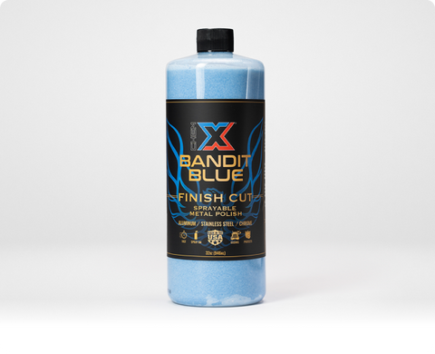 Bandit Blue: Finish Cut Sprayable Metal Polish From Chem-X