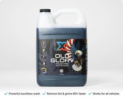 Old Glory: Touch Free Active Foam Vehicle Wash from Chem-X