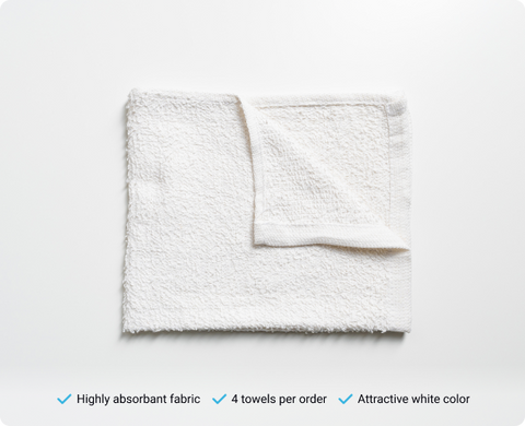 Terry Cloth Towels (4 Pack)